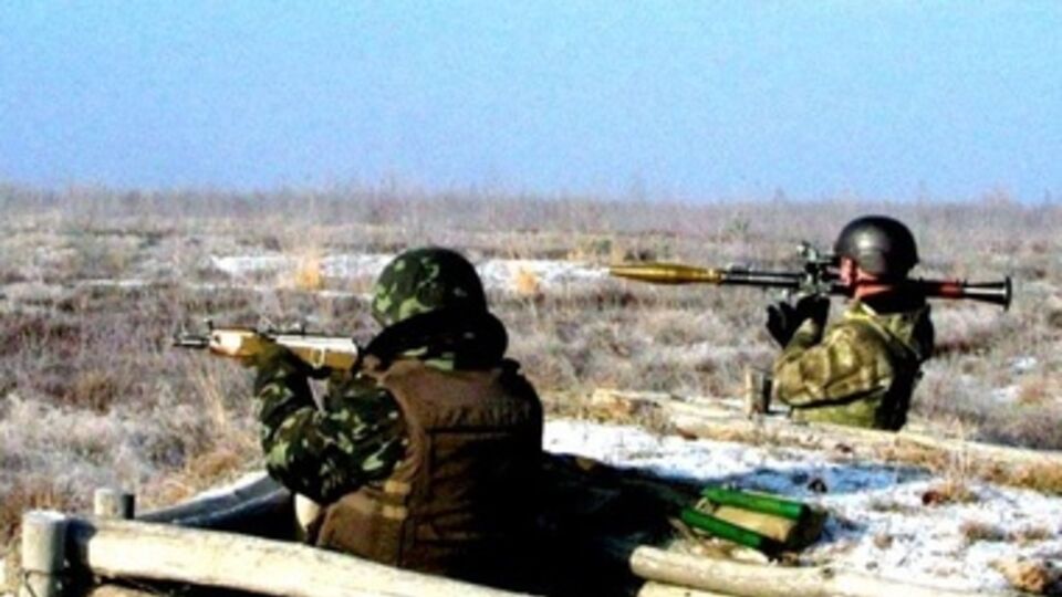 Тренировка украинских десантников