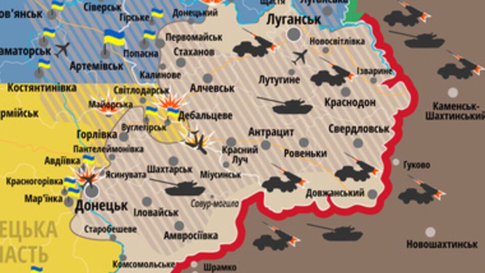 Обстрелы в зоне АТО не утихли