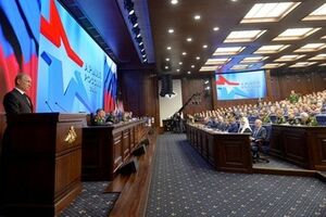 Владимир Путин выступил на расширенном заседании коллегии Министерства обороны РФ