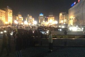 Вчера вечером Крещатик был перекрыт активистами