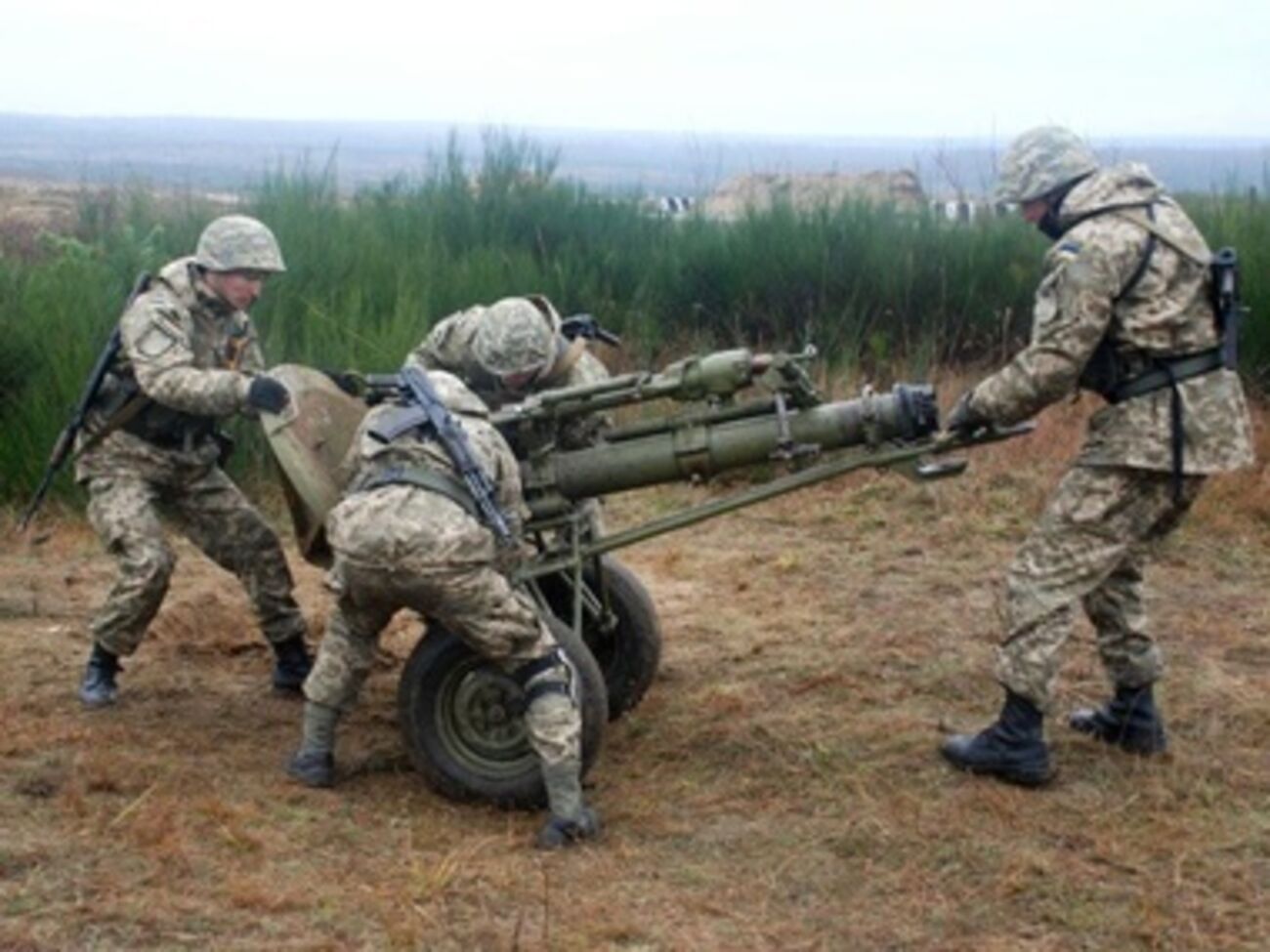 Учения артиллеристов