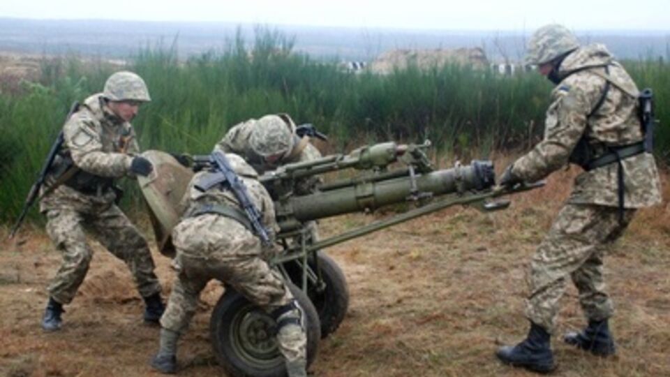 Учения артиллеристов