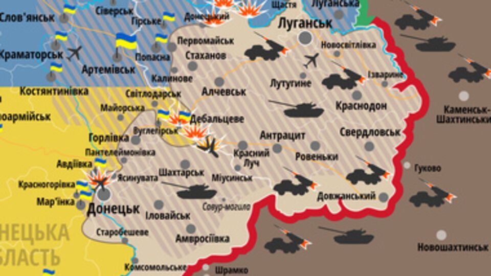 Обстрелы в зоне АТО не стихли