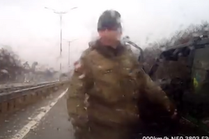 "Айдар" повздорил с водителем, который хотел их обогнать