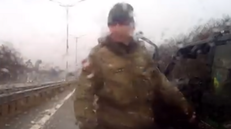 "Айдар" повздорил с водителем, который хотел их обогнать