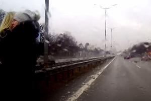 Конфликт удалось снять на камеру регистратора