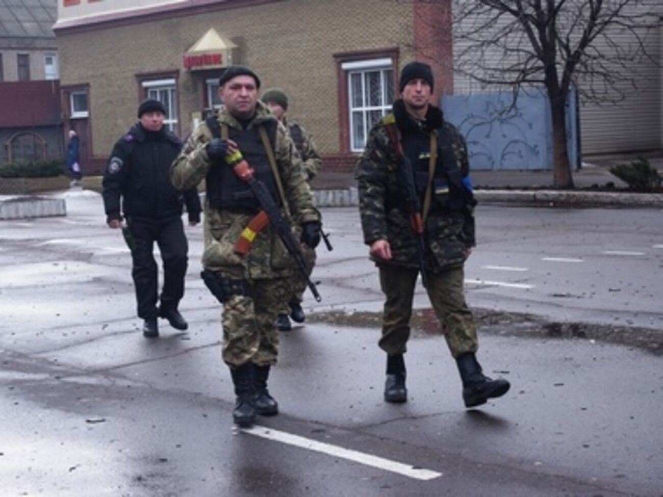 Совместный патруль в Дебальцево