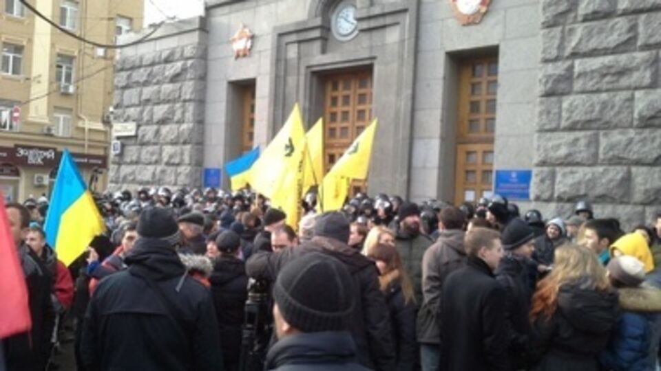 Митинг в центре Харькова продолжается