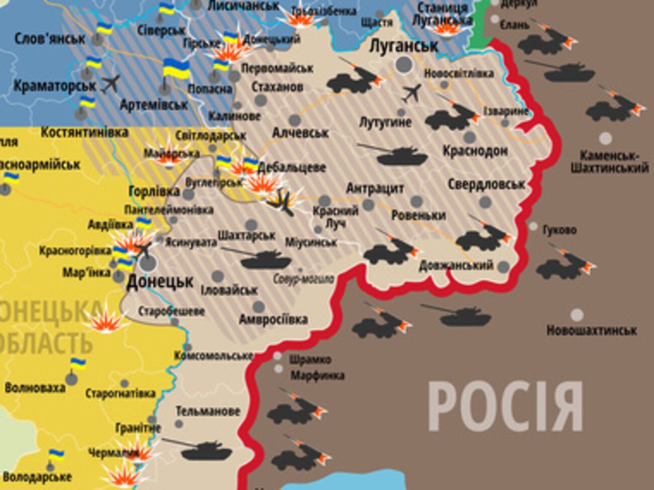 Обстрелы в зоне АТО не утихают