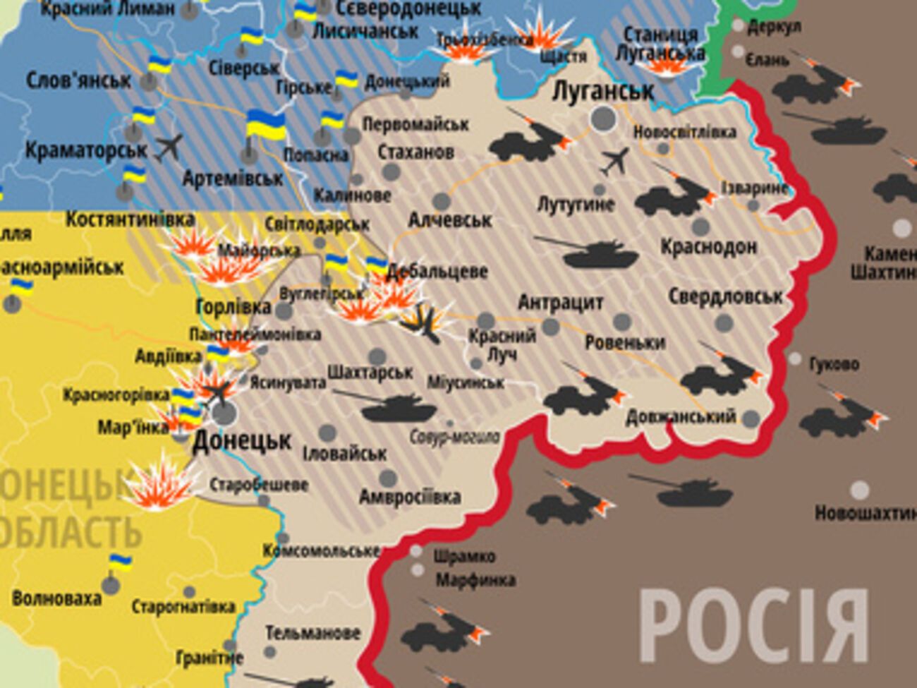 Ситуация в зоне АТО остается неспокойной