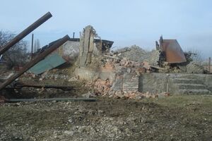 Один из домов боевиков, который уничтожили правоохранители в Чечне