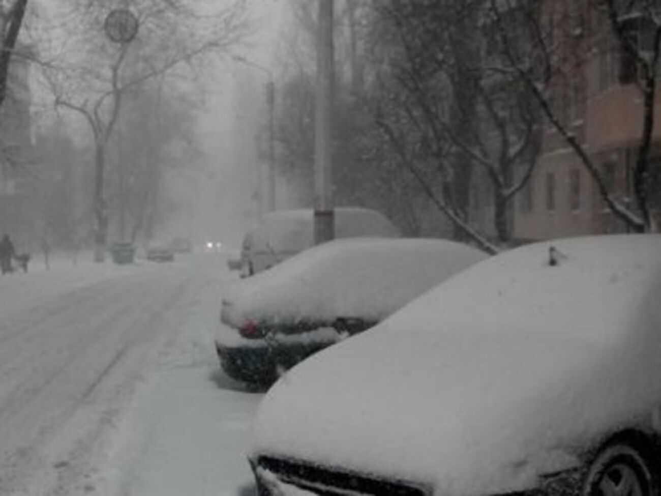 Одессу замело снегом. Фоторепортаж