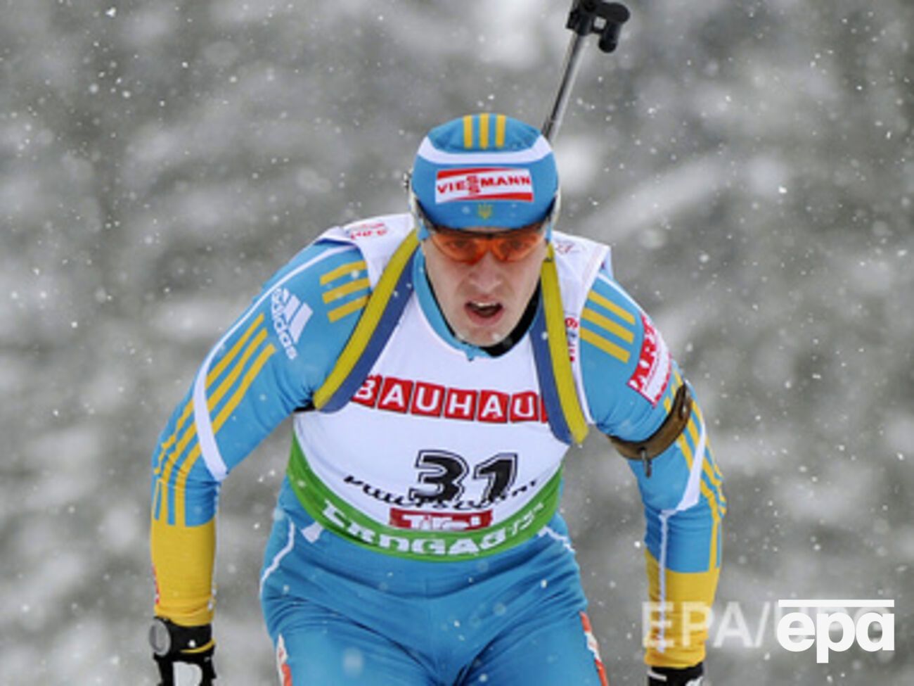 Украинский биатлонист Сергей Седнев