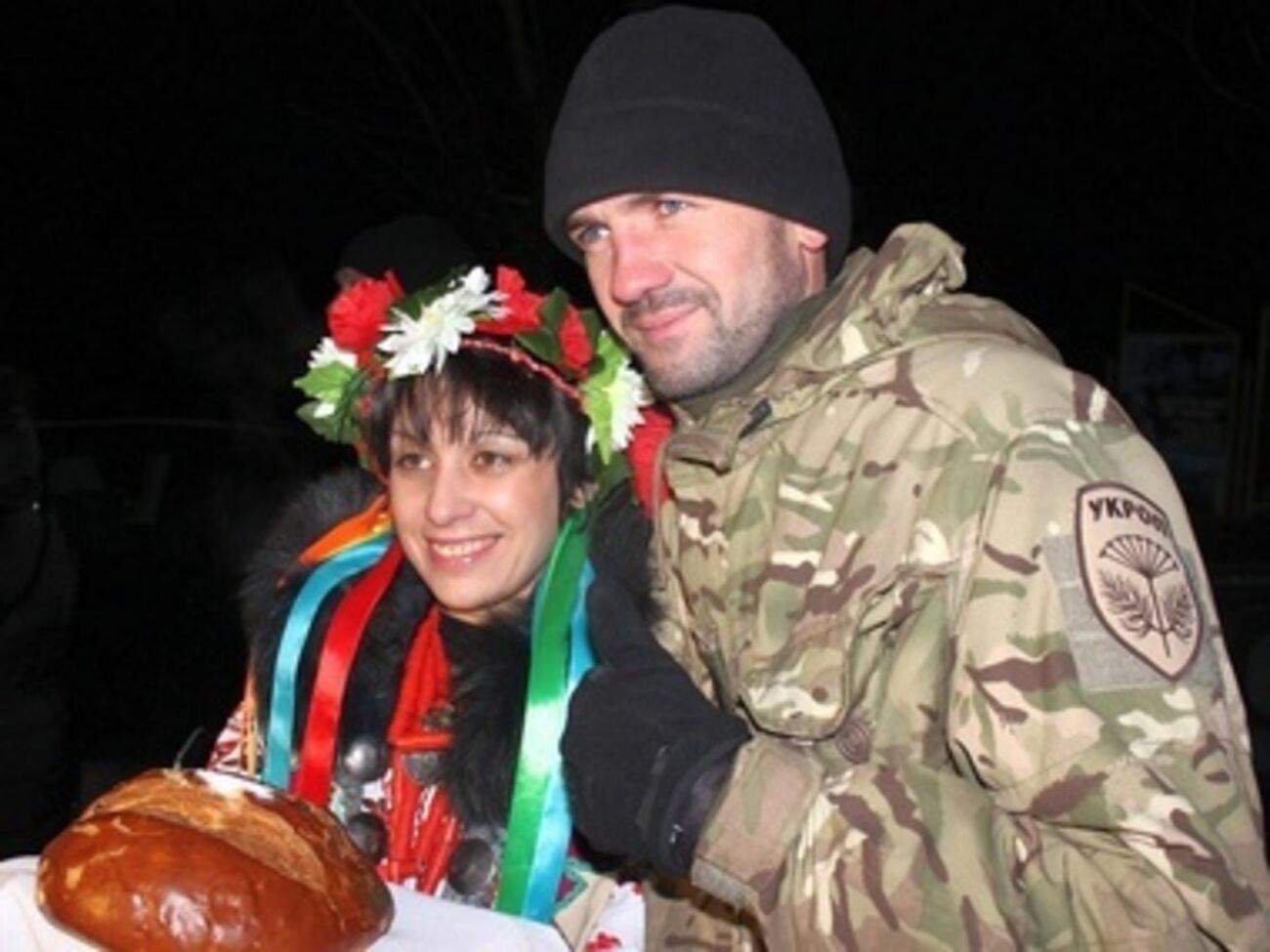 В Черниговской области встречали из зоны АТО бойцов батальона "Киев-12". Фоторепортаж