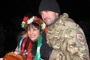 В Черниговской области встречали из зоны АТО бойцов батальона "Киев-12". Фоторепортаж