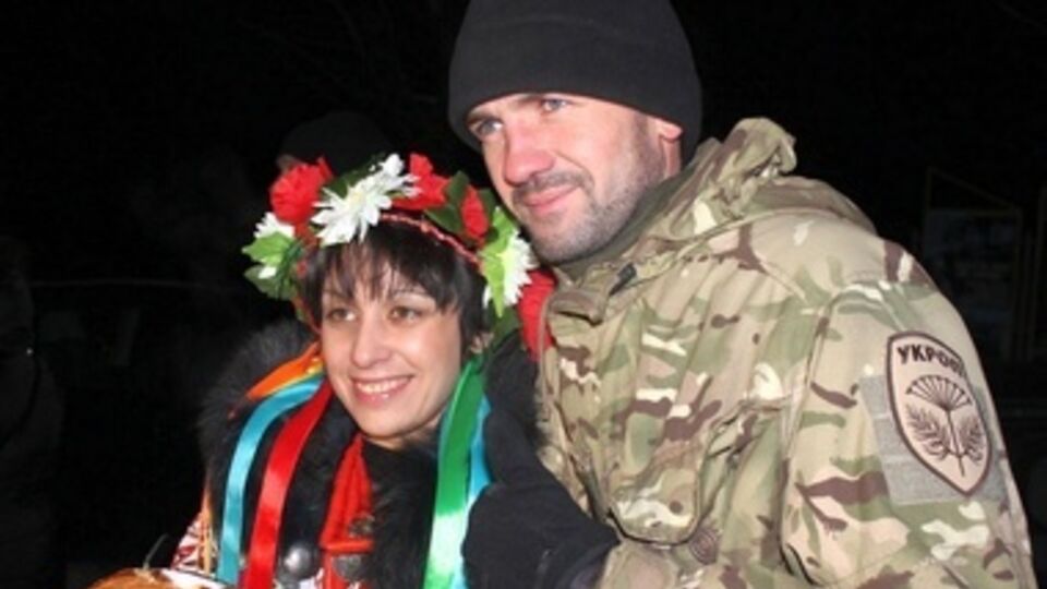 В Черниговской области встречали из зоны АТО бойцов батальона "Киев-12". Фоторепортаж