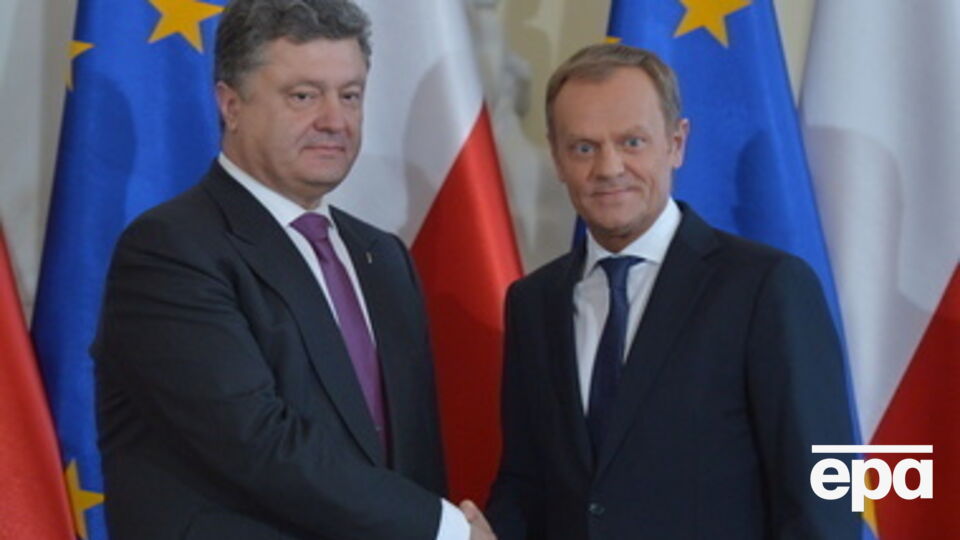 Туск провел переговоры с Порошенко