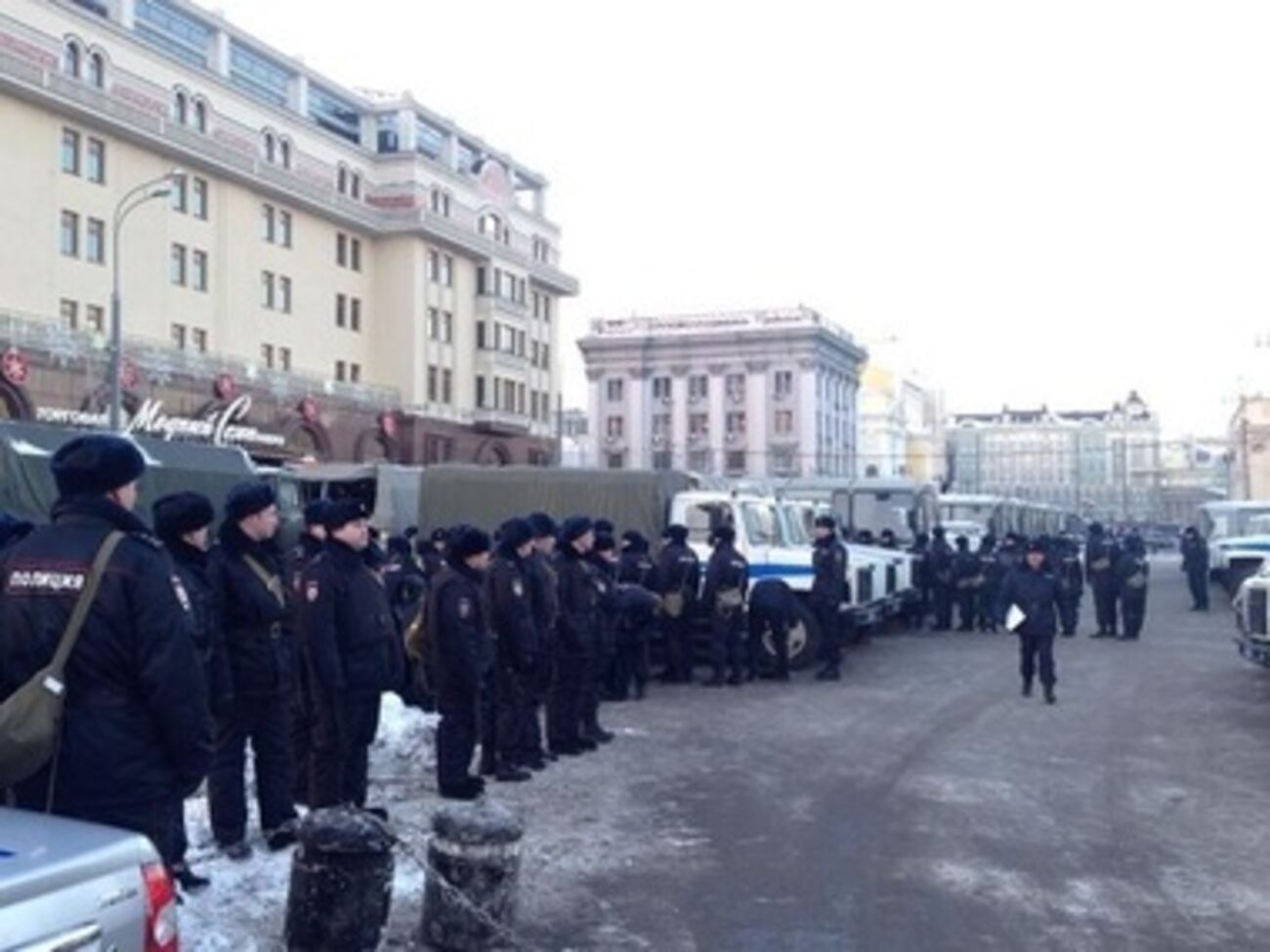 Российская полиция готовится к "майдану" на Манежной площади