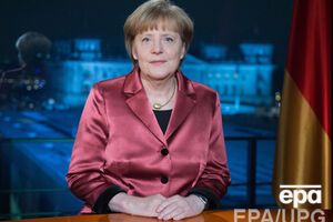 Ангела Меркель во время предновогоднего спича