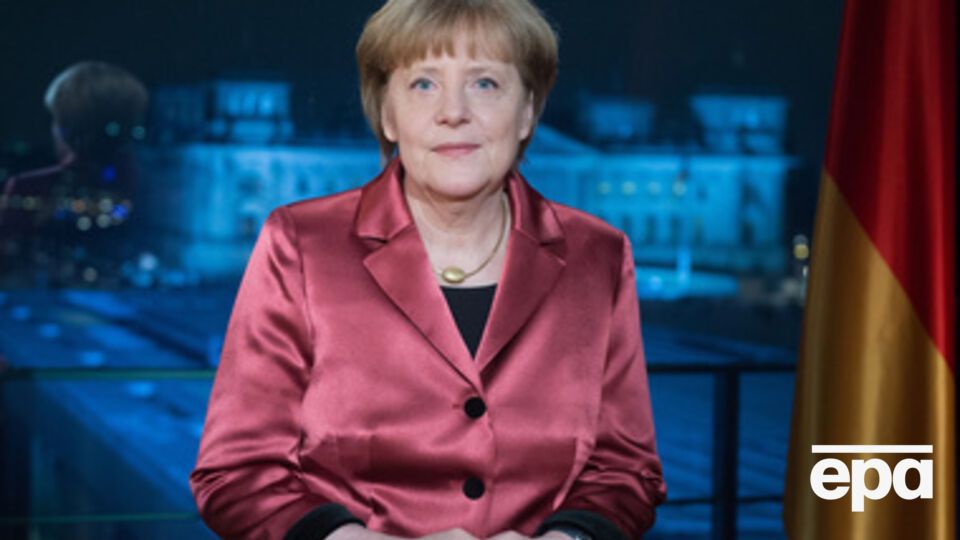 Ангела Меркель во время предновогоднего спича