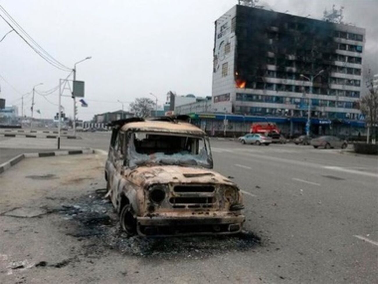 В Грозном продолжается спецоперация