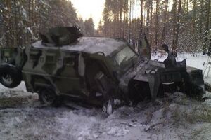 "КрАЗ Кугуар" после попадания управляемого фугаса