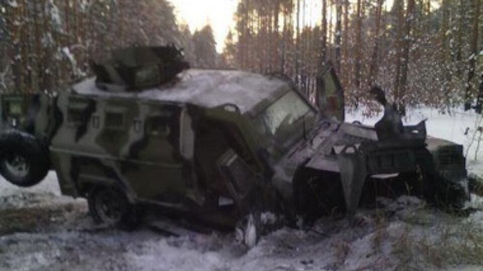 "КрАЗ Кугуар" после попадания управляемого фугаса