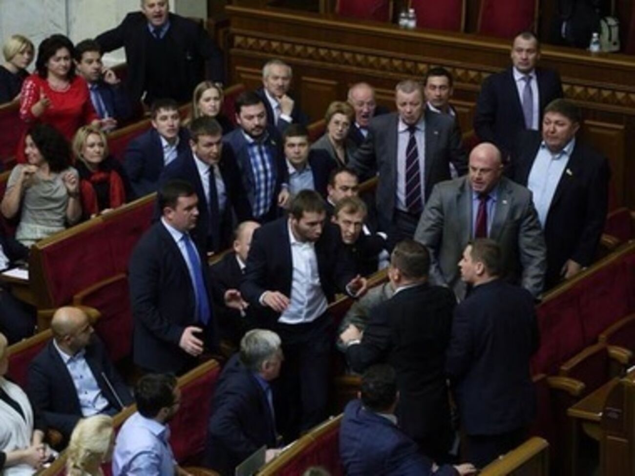 The first fight in the Verkhovna Rada of the VIII call