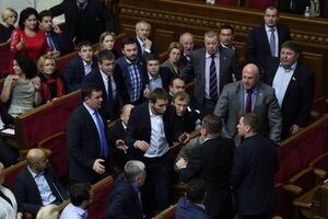 The first fight in the Verkhovna Rada of the VIII call