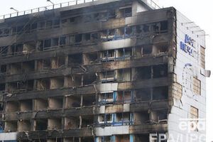Во время столкновений Дом печати в Грозном полностью сгорел