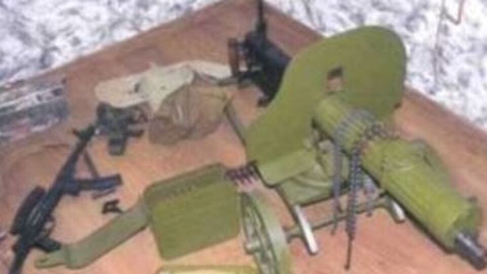 Арсенал, изъятый у одного из боевиков