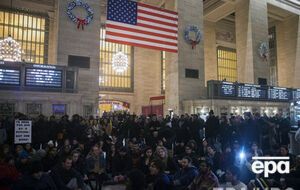 Воскресная демонстрация в Нью-Йорке