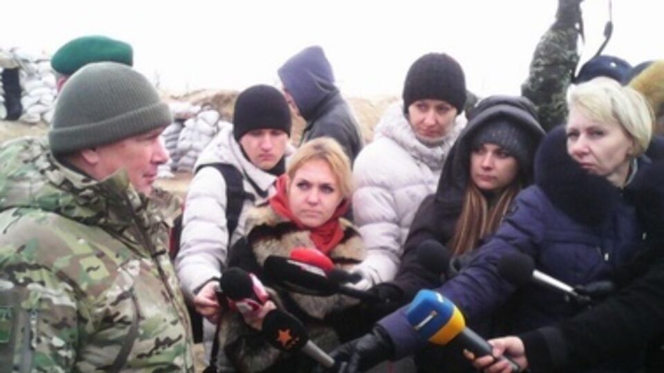 Виктор Назаренко во время визита в Херсонскую область