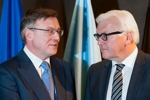 Леонид Кожара и Франк-Вальтер Штайнмайер