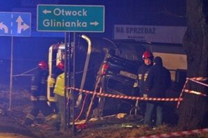Авария произошла 10 февраля около 20.00 на трассе Варшава-Люблин
