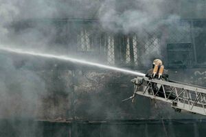 Пожар на территории "Хартрона" произошел 8 января