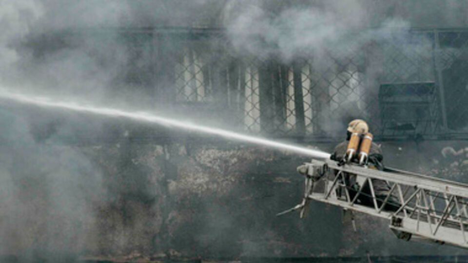 Пожар на территории "Хартрона" произошел 8 января