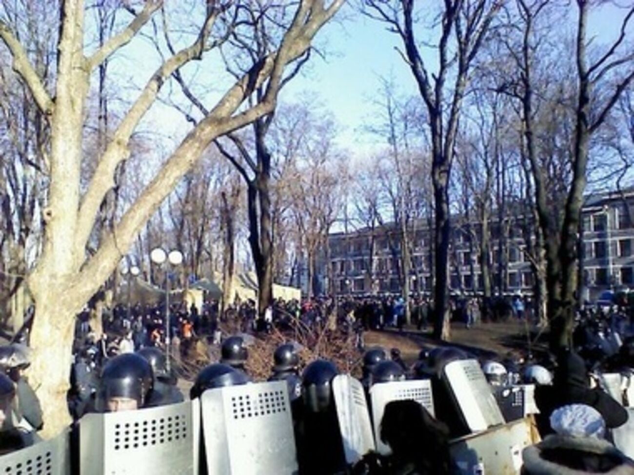 Столкновения в центре Киева