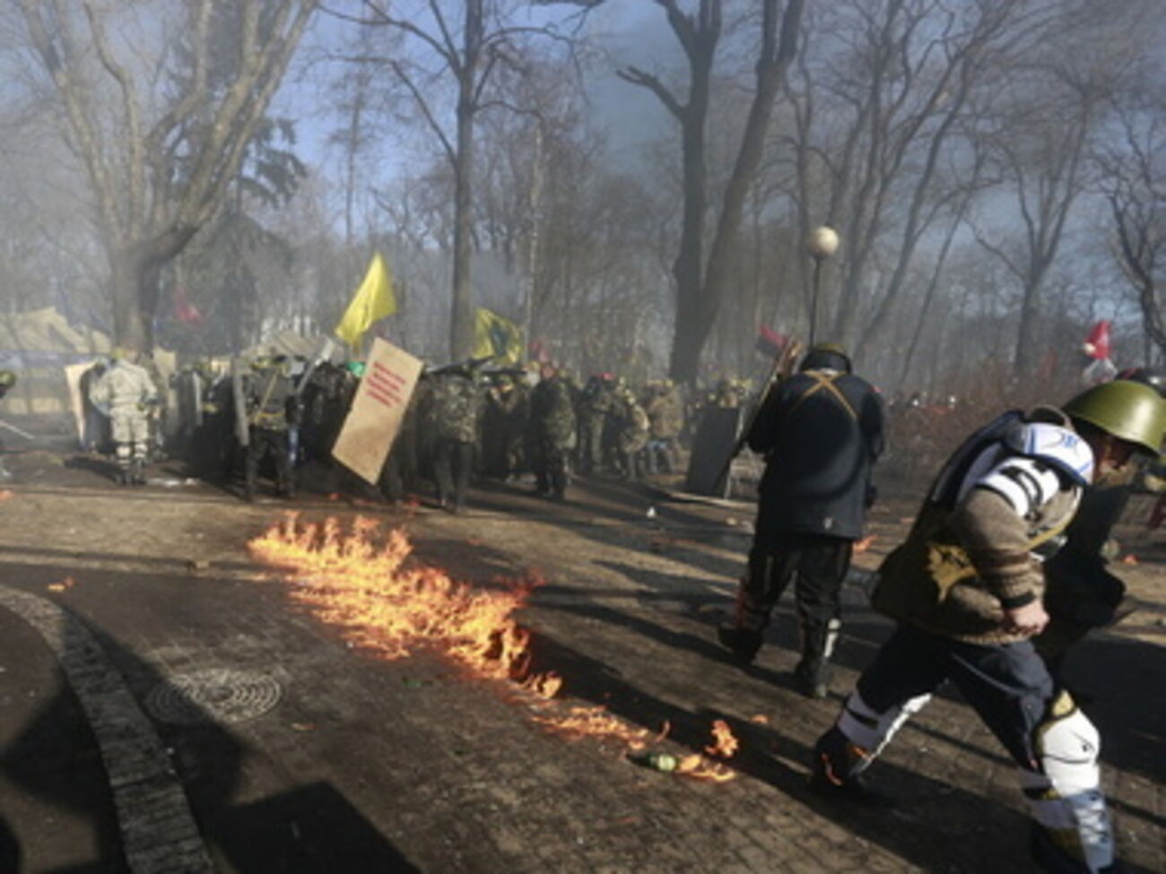 18 февраля, столкновения у Рады