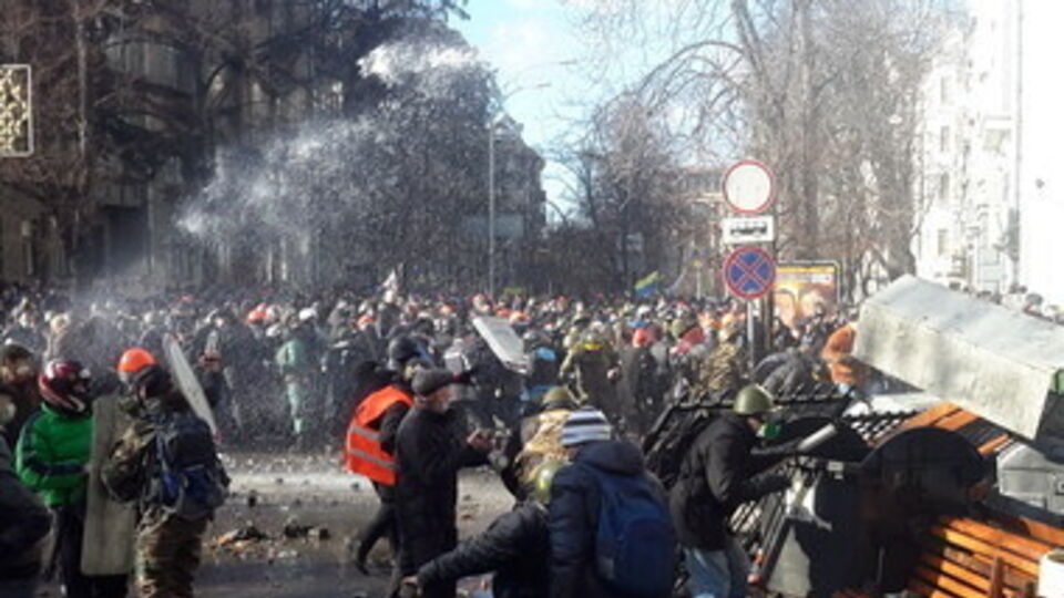 Столкновения в центре Киева
