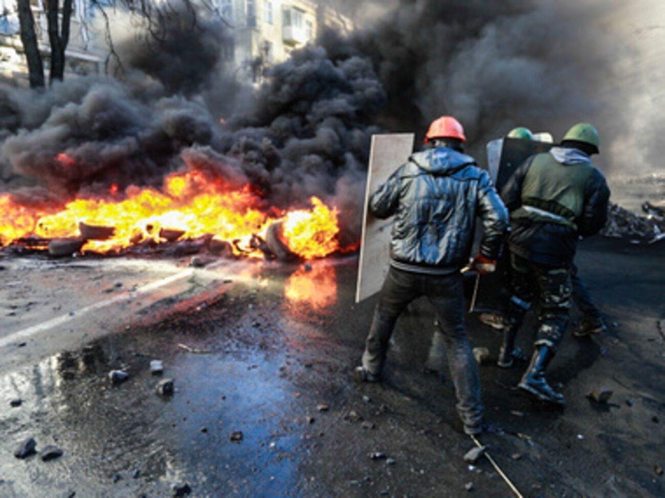 Бои на Институтской. Фоторепортаж