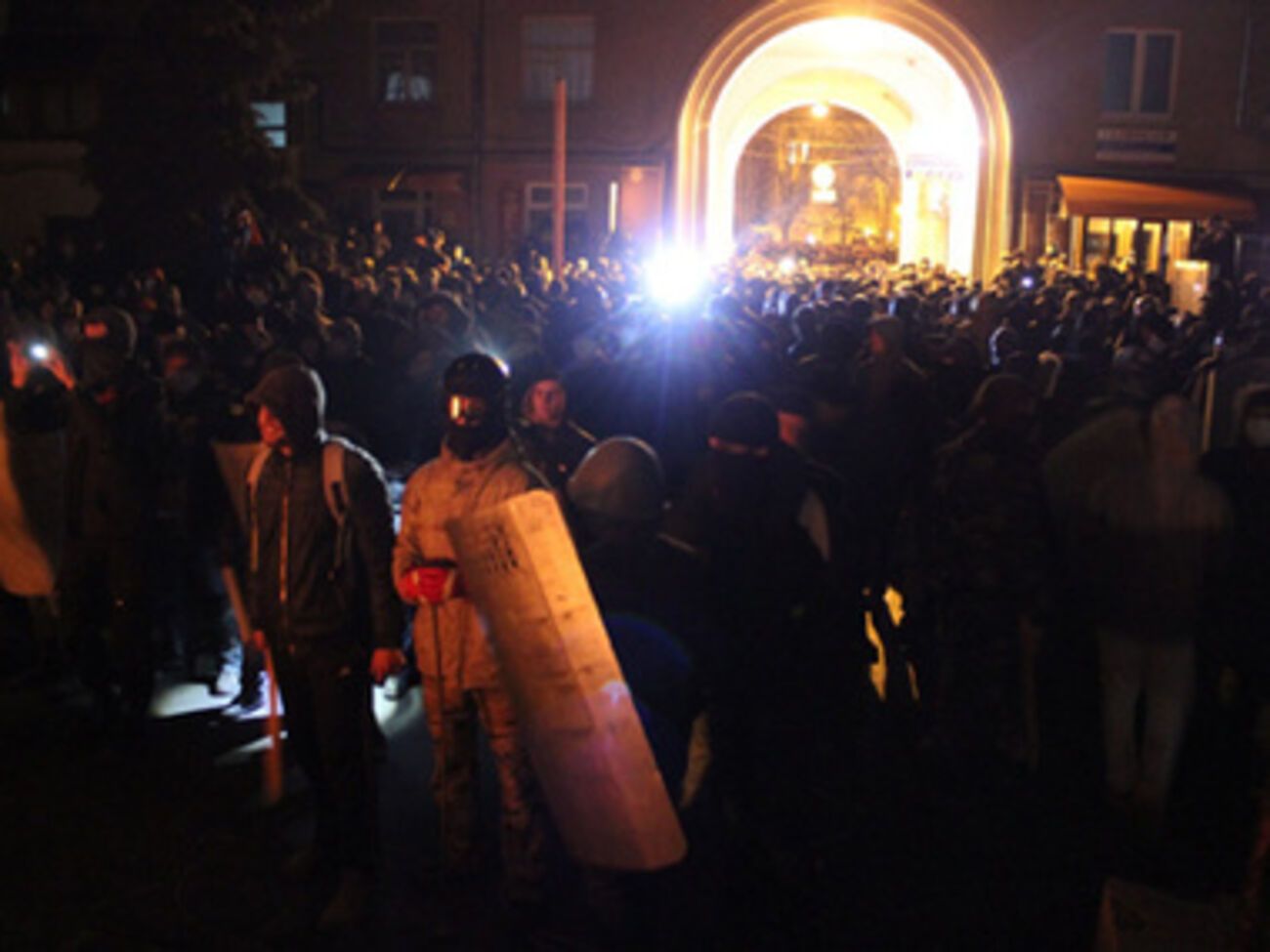 Штурм отделения МВД в Тернополе