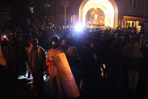 Штурм отделения МВД в Тернополе