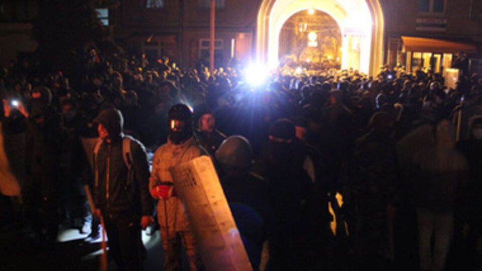 Штурм отделения МВД в Тернополе