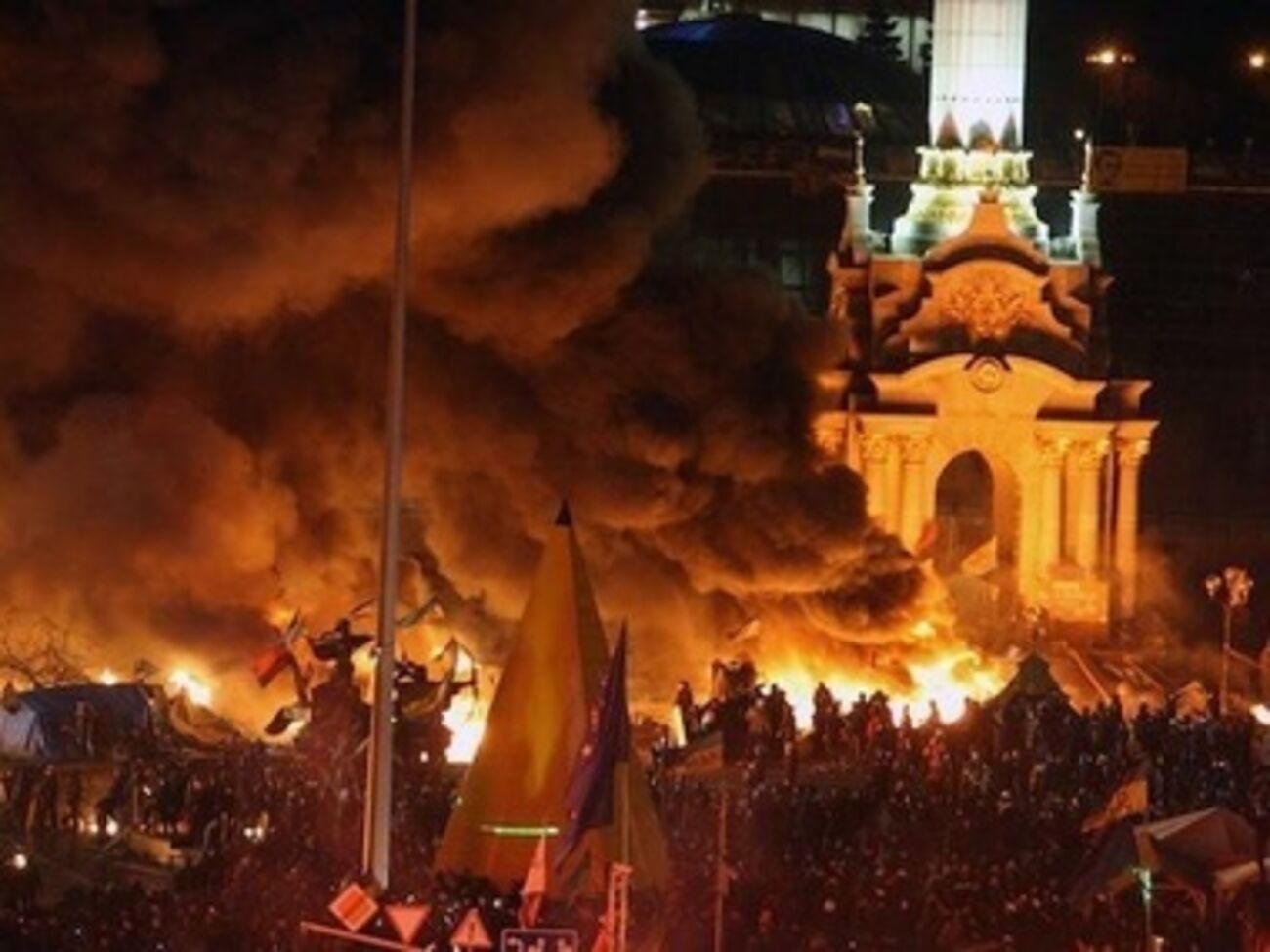 Огонь на Майдане