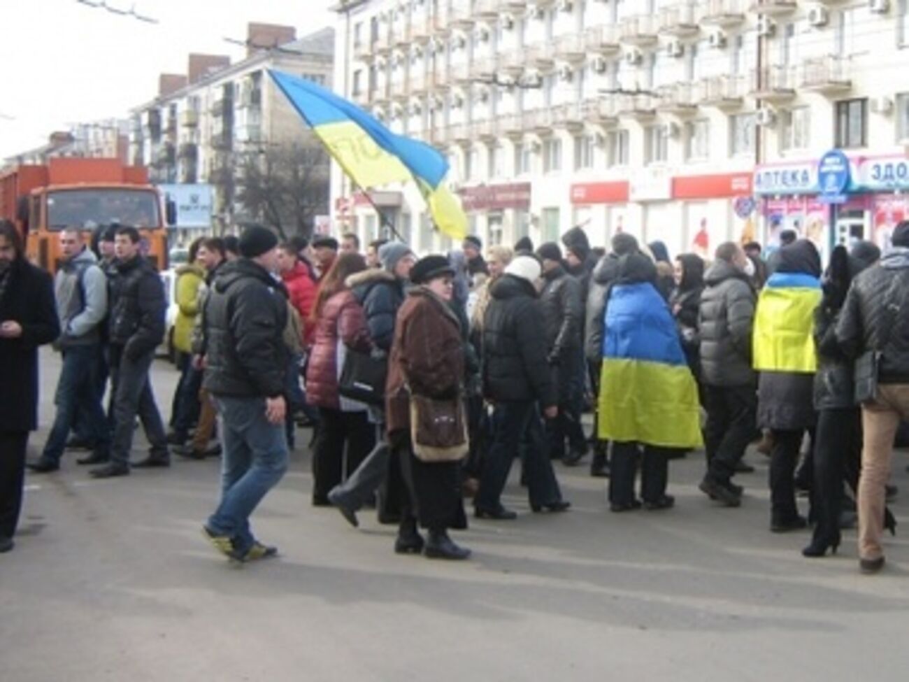Полтавчане возобновили протесты