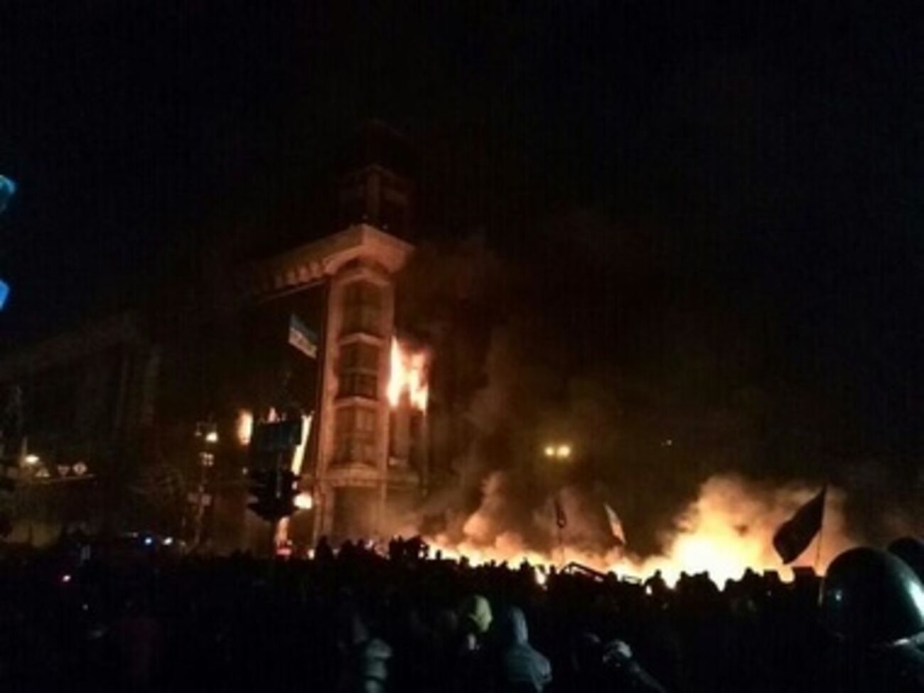 Пожар в Доме профсоюзов