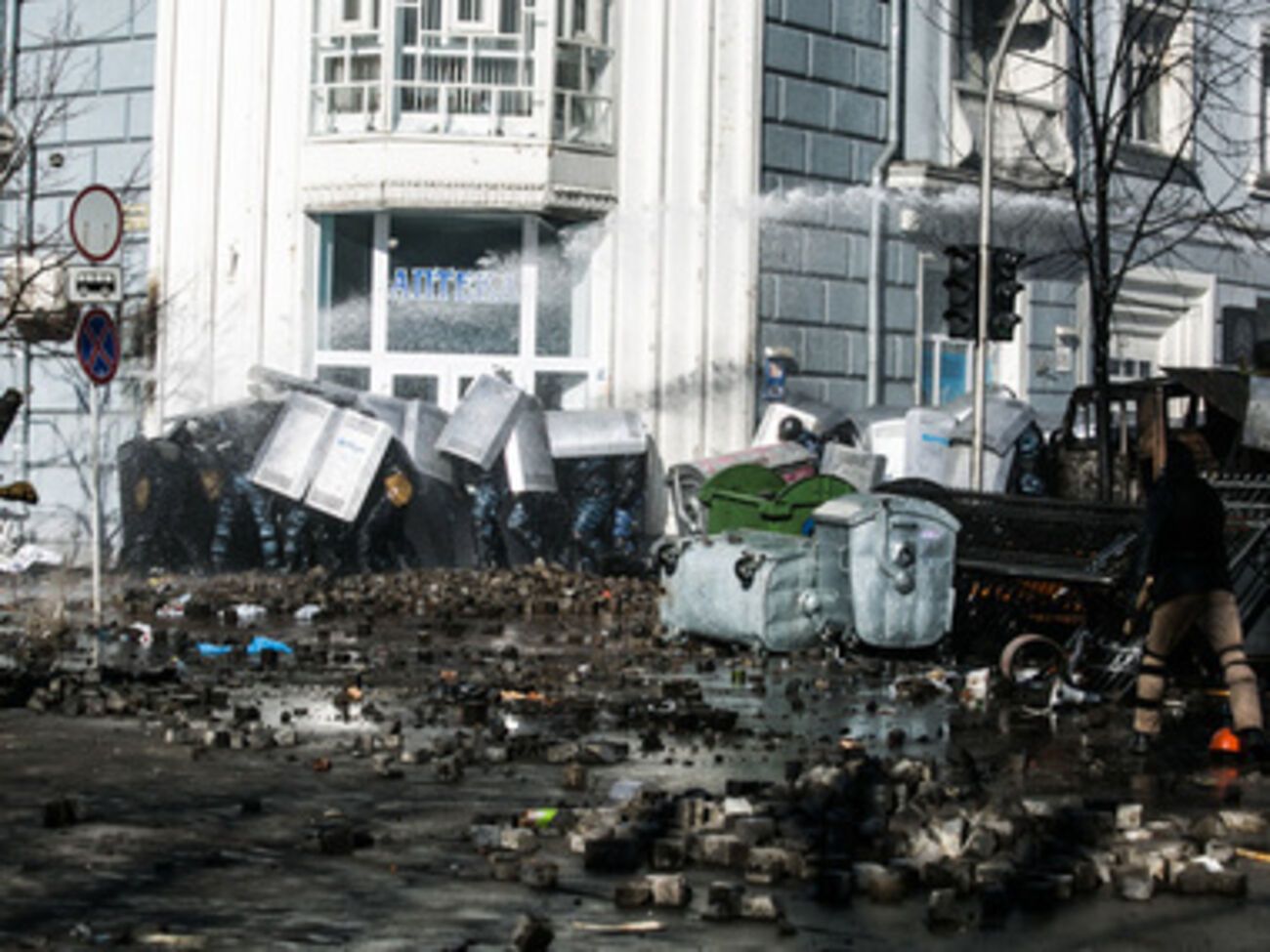 Столкновения в центре Киева