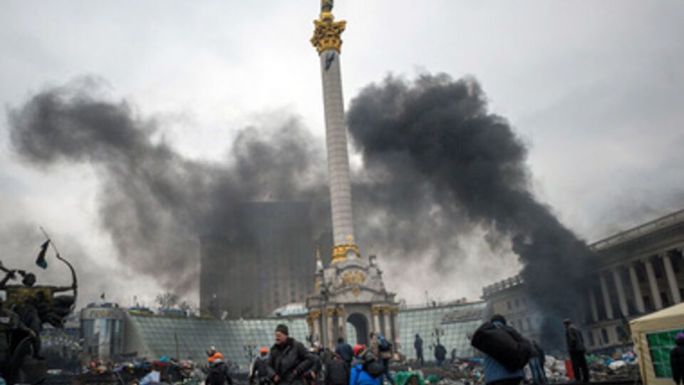 Майдан утром 20 февраля