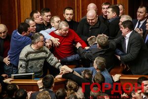 Драка в Верховной Раде. Фоторепортаж